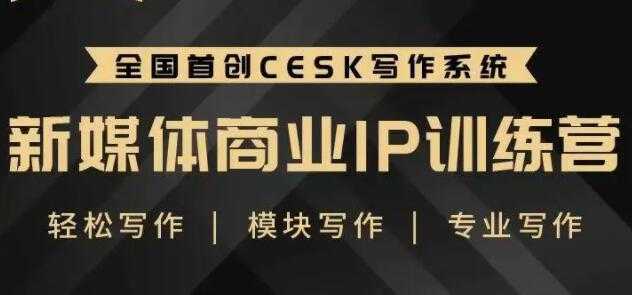 图片[1]-自媒体运营培训课程，新媒体商业IP训练营，轻松写作赚钱-课程网